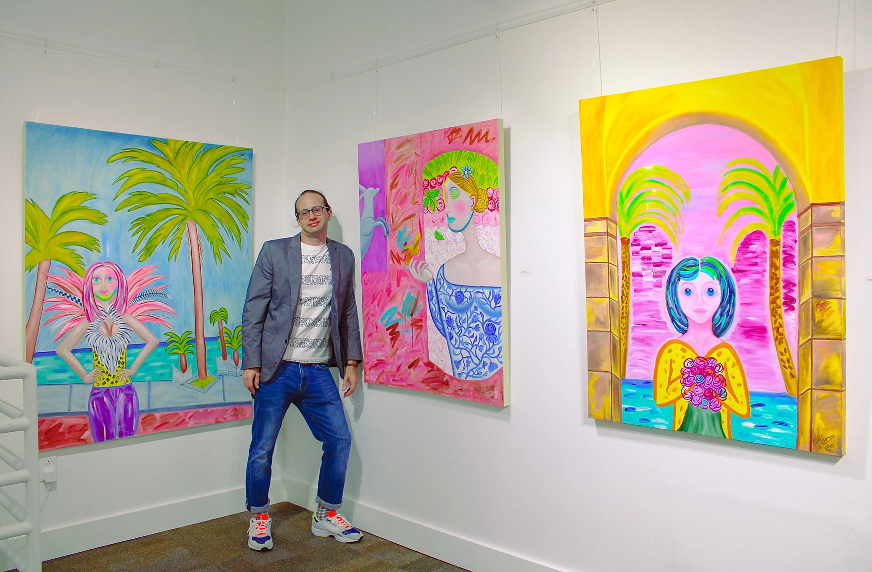 Artist christopher Alfonsso held a solo exhibition in May 2021 at the Panama City Center for the Arts in Florida.