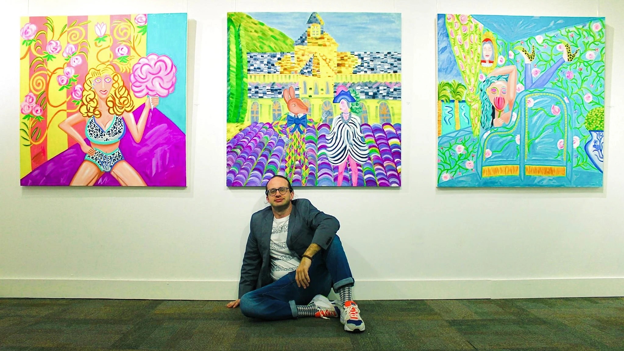 Artist christopher Alfonsso held a solo exhibition in May 2021 at the Panama City Center for the Arts in Florida.
