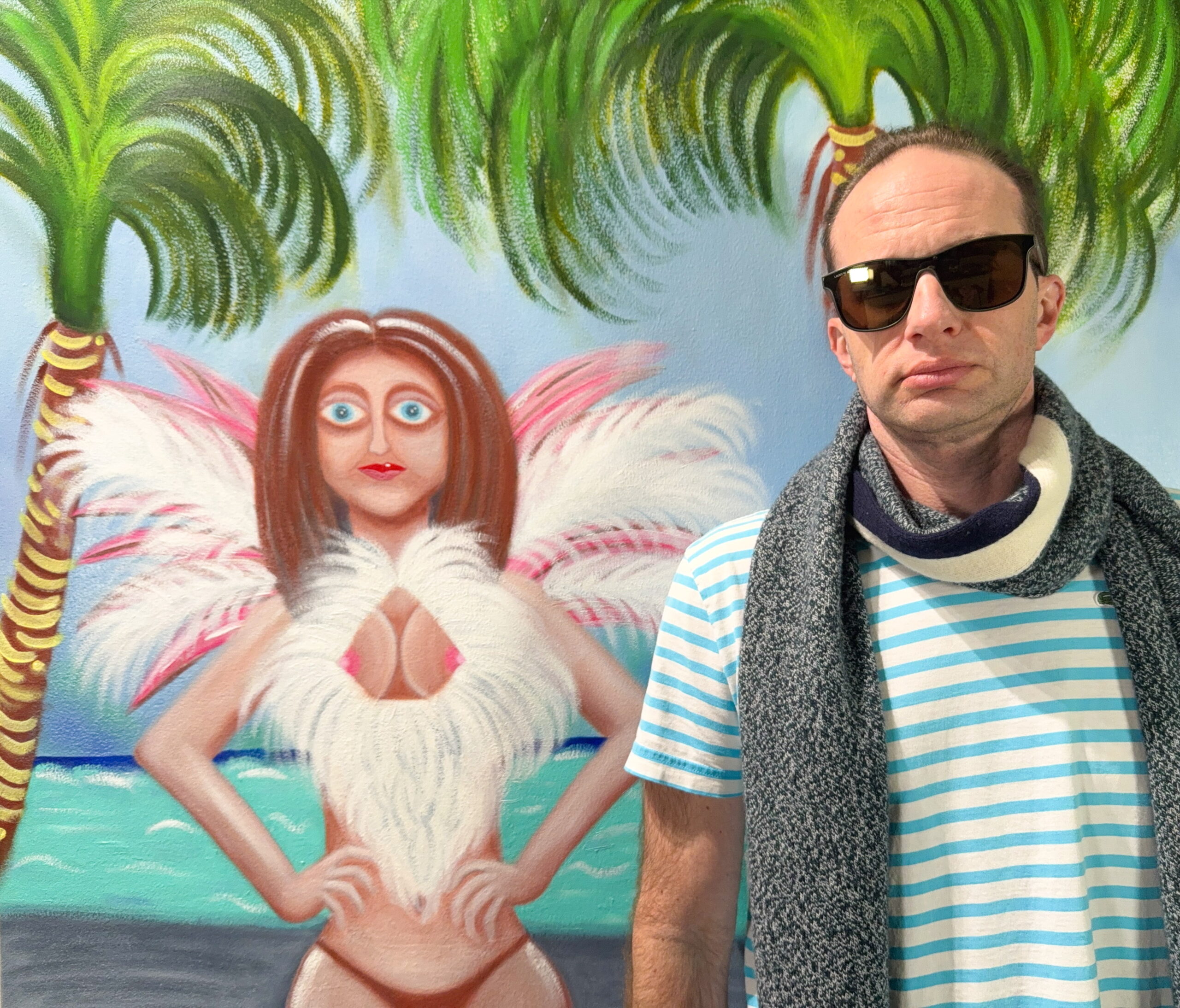 Christopher Alfonsso is a contemporary artist known for his multi-disciplinary paintings that blend elements of multiple styles of classical and modern art, such as impressionism, pop art, and street art. Since childhood, Christopher has been consistently immersed in robust Latin, Asian, European, Caribbean and African creative influences which are all strongly represented in his artworks. Christopher has also gathered artistic influence via a broad variety of multicultural sources, such as traveling to many of the world’s most iconic art institutions, extensively studying modern and ancient art history, classical and modern painting techniques, runway fashion, pop art, beaux-arts architecture, antiquity, art of the baroque period, fauvism, art deco, and various other styles of avant-garde art and design. Christopher’s artistic studies are themselves a raw material element of his artworks. Christopher’s artworks seek to achieve a unified theory of art by seamlessly combining figurative and abstract elements in the same space, while demonstrating a “joie de vivre” style with a technicolor-like effect. This approach eases visual tension resulting from interplay and mutual relations between various elements, such as realism and decoration. His pieces often blend abstract and surreal elements, creating an atmosphere that invites viewers to explore and interpret the work on a deeper level. The use of color, texture, and form in his compositions often evokes emotion and thoughtfulness. Alfonsso’s art can be seen as a reflection of both personal and universal experiences, allowing for a variety of interpretations of what is a unique and compelling style. His work often features vibrant colors and reimagined photographic subjects.